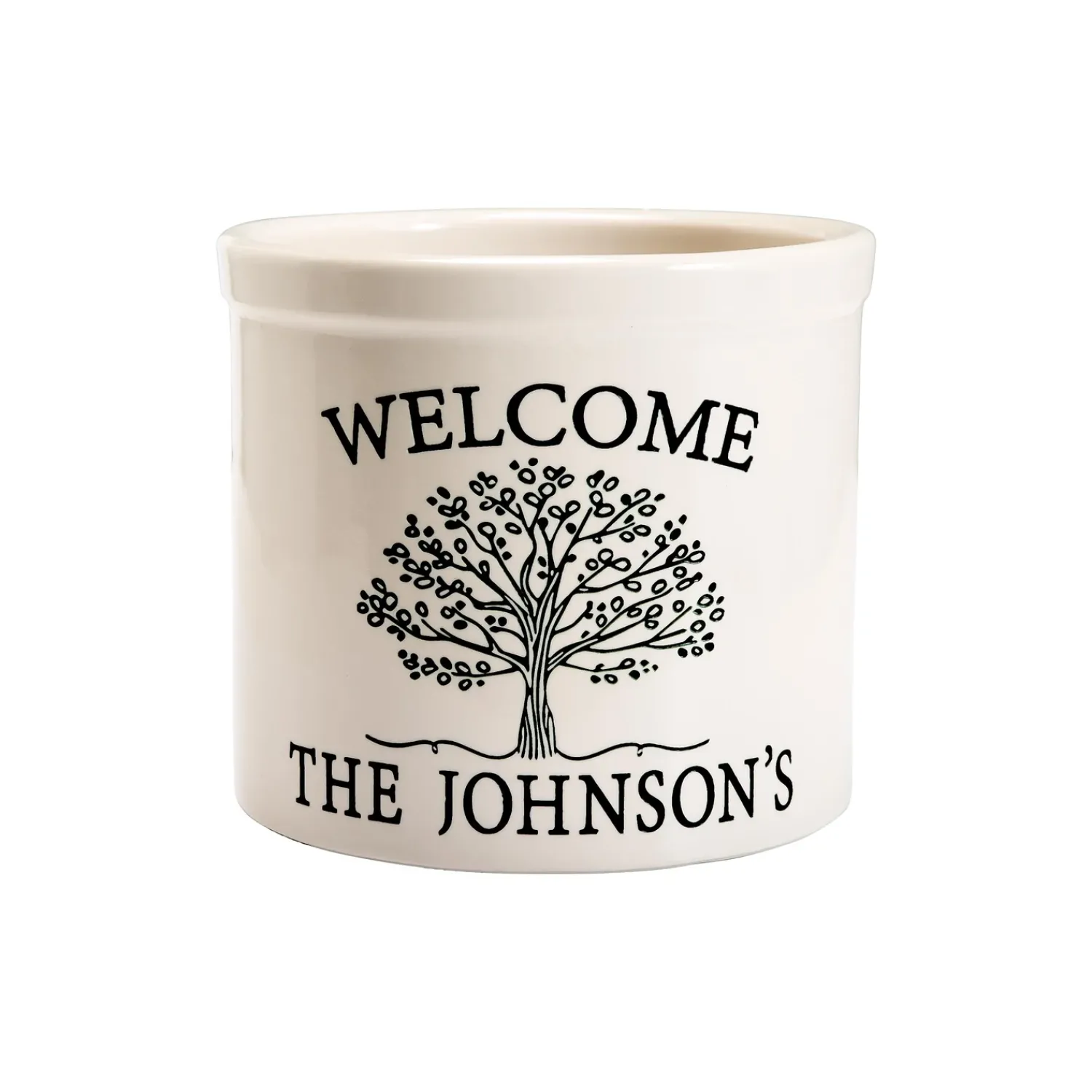 Plow & Hearth Planters & Plant Stands>Personalized Tree of Life Crock