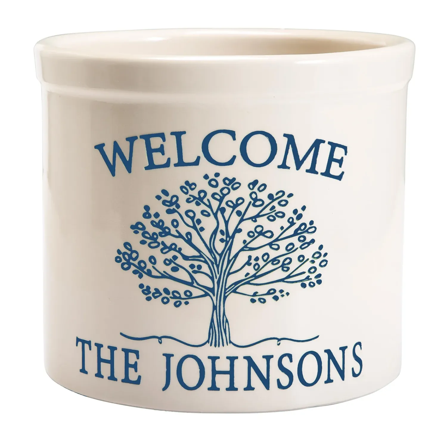 Plow & Hearth Planters & Plant Stands>Personalized Tree of Life Crock