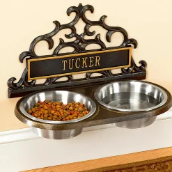 Plow & Hearth Pet Products>Personalized Wall-Mount Pet Feeder