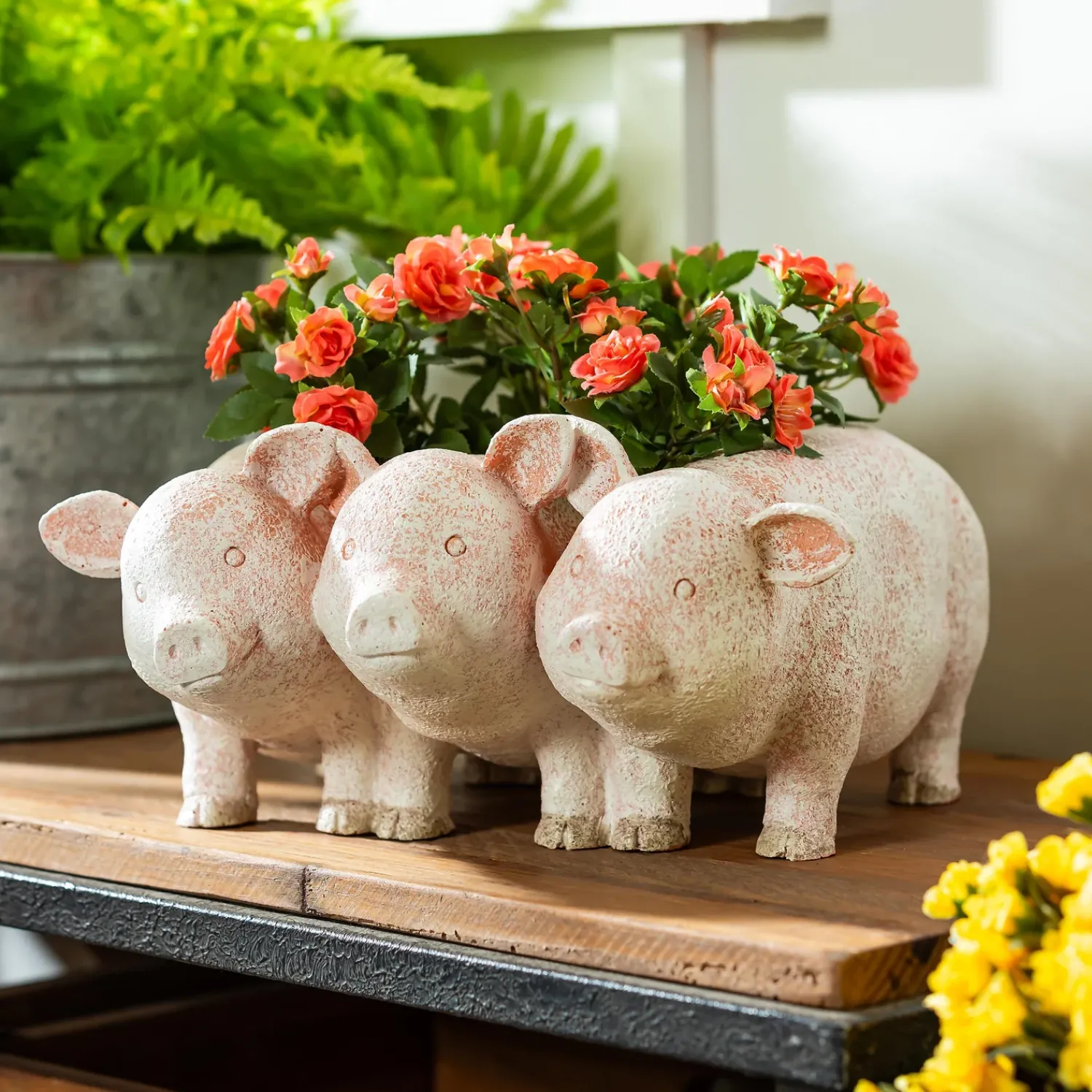 Plow & Hearth Planters & Plant Stands>PIG PLANTER