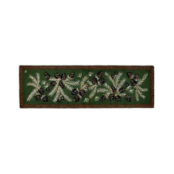 Plow & Hearth Area Rugs>Pine Cone Hand-Hooked Wool Hearth Runner, 2'5" x 8'