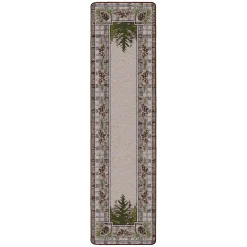 Plow & Hearth Runners|Hearth Rugs>Pine Cone Valley Plaid Rug, 2'1" x 7'8" Runner