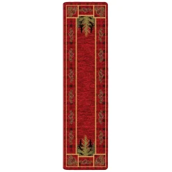 Plow & Hearth Runners|Hearth Rugs>Pine Cone Valley Plaid Rug, 2'1" x 7'8" Runner