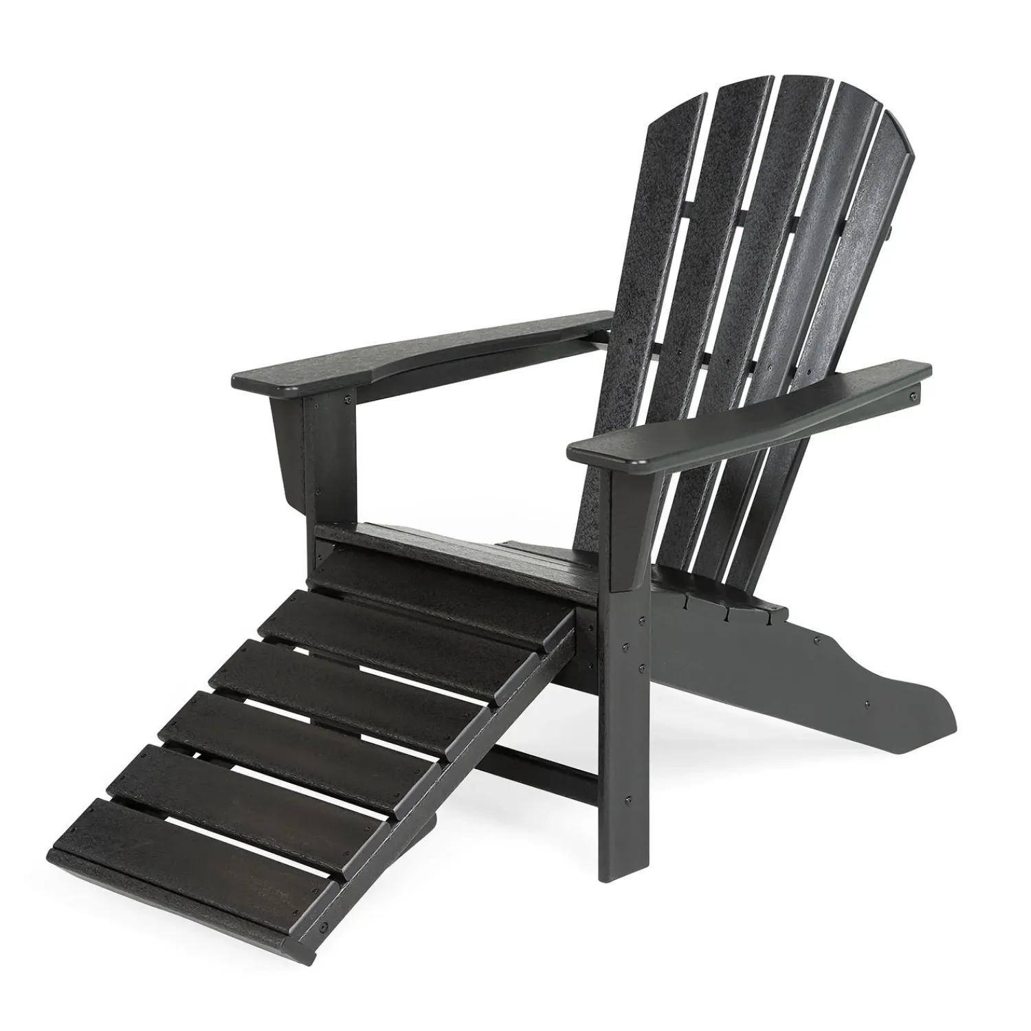 Plow & Hearth Chairs & Rockers|Rockers & Gliders>POLYWOOD® Adirondack Chair with Hideaway Ottoman