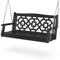 Plow & Hearth Swings & Hammocks>POLYWOOD® Chinoiserie Swing