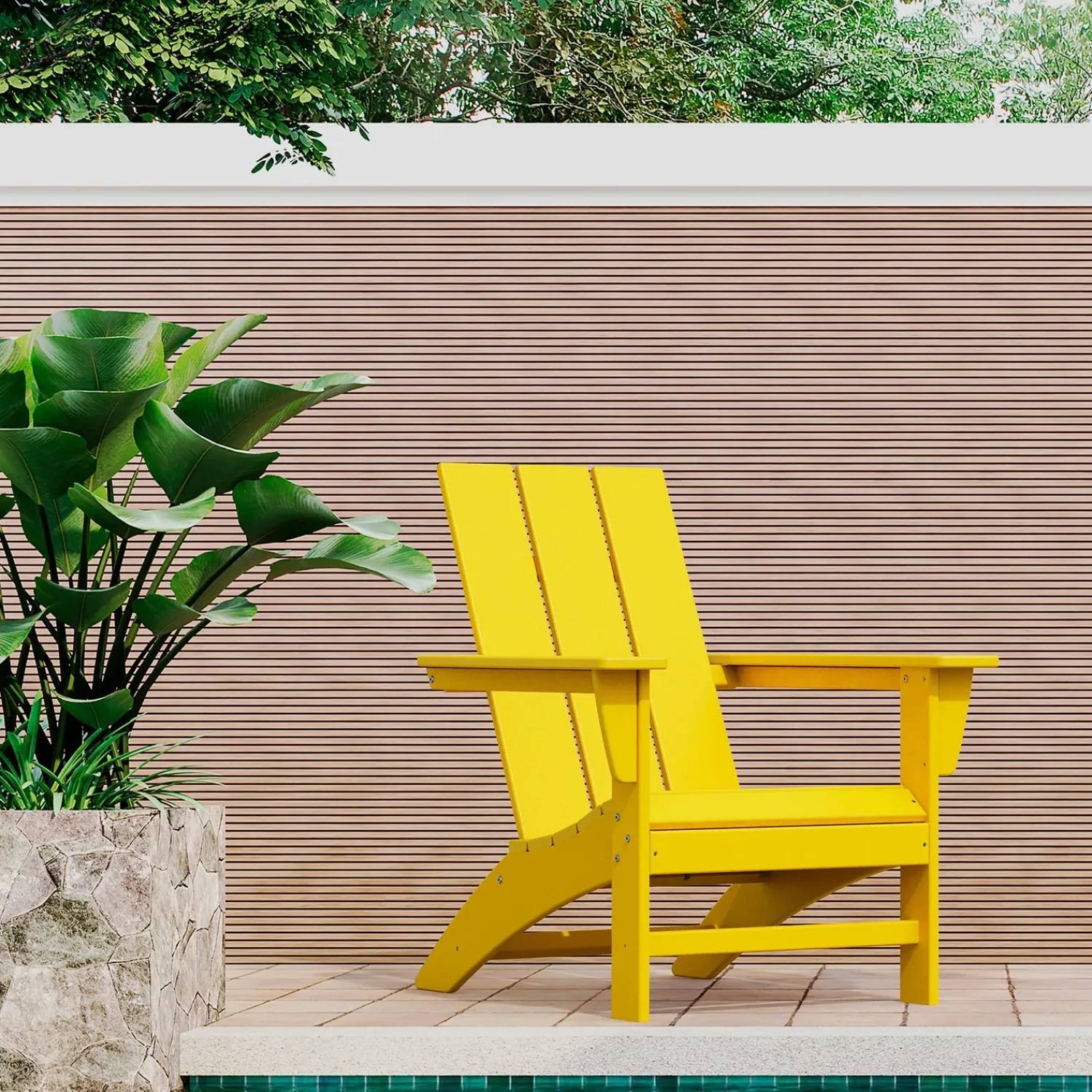 Plow & Hearth Chairs & Rockers|Rockers & Gliders>POLYWOOD® Modern Adirondack Chair