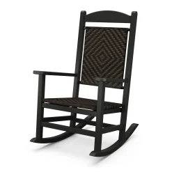 Plow & Hearth Chairs & Rockers|Rockers & Gliders>POLYWOOD® Presidential Woven Rocking Chair