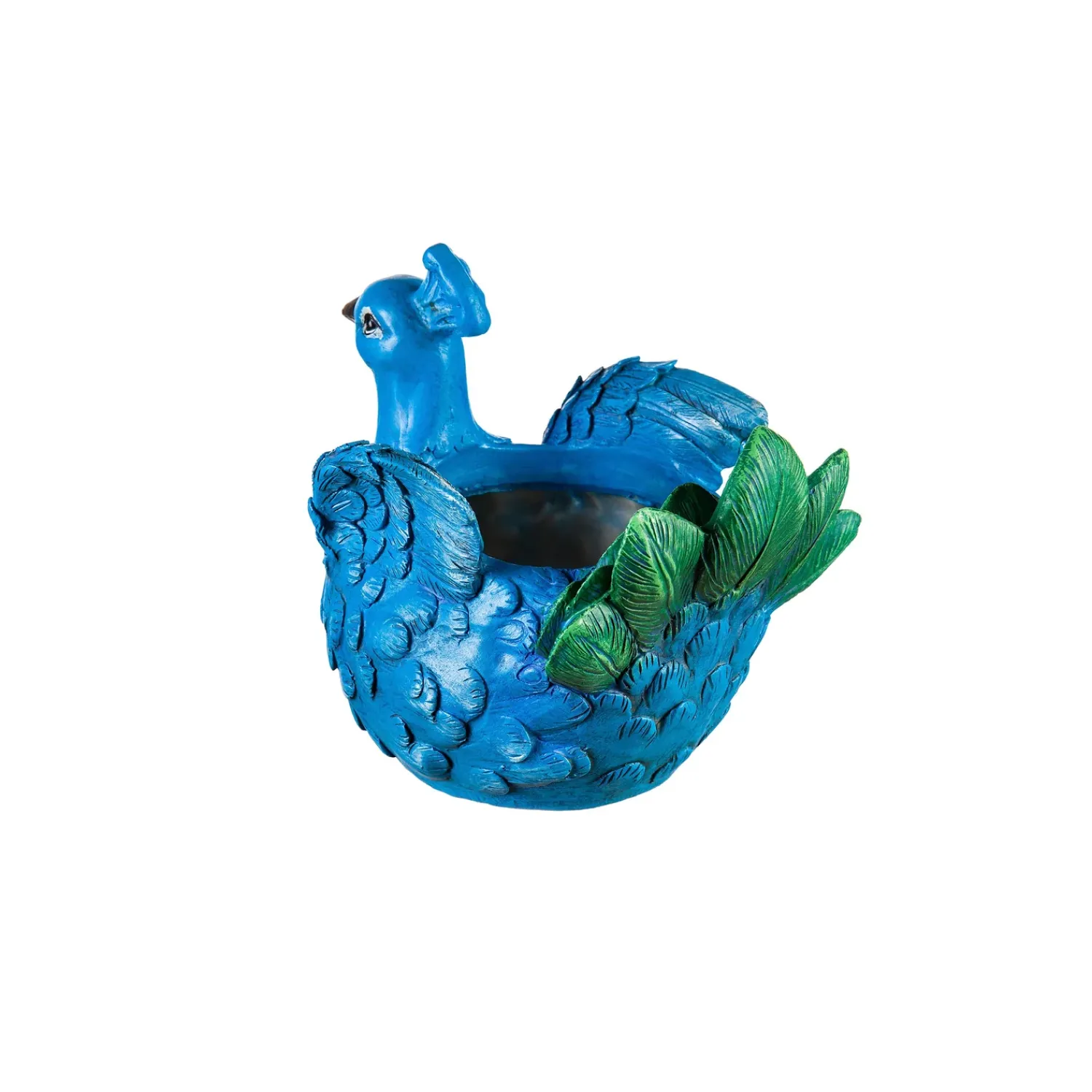 Plow & Hearth Planters & Plant Stands>Portly bird planter, peacock