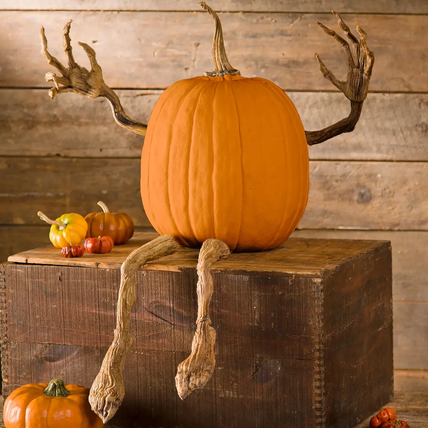 Plow & Hearth Decorative Accents>Posable Pumpkin Vine Arms and Legs Set