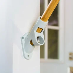 Plow & Hearth Flag Accessories>2-Position Cast Iron House Flag Bracket White