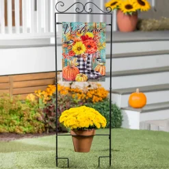 Plow & Hearth Flag Accessories>Potted Plant Garden Flag Stand