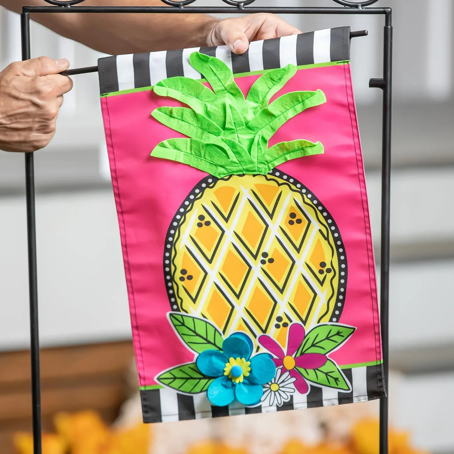 Plow & Hearth Flag Accessories>Potted Plant Garden Flag Stand