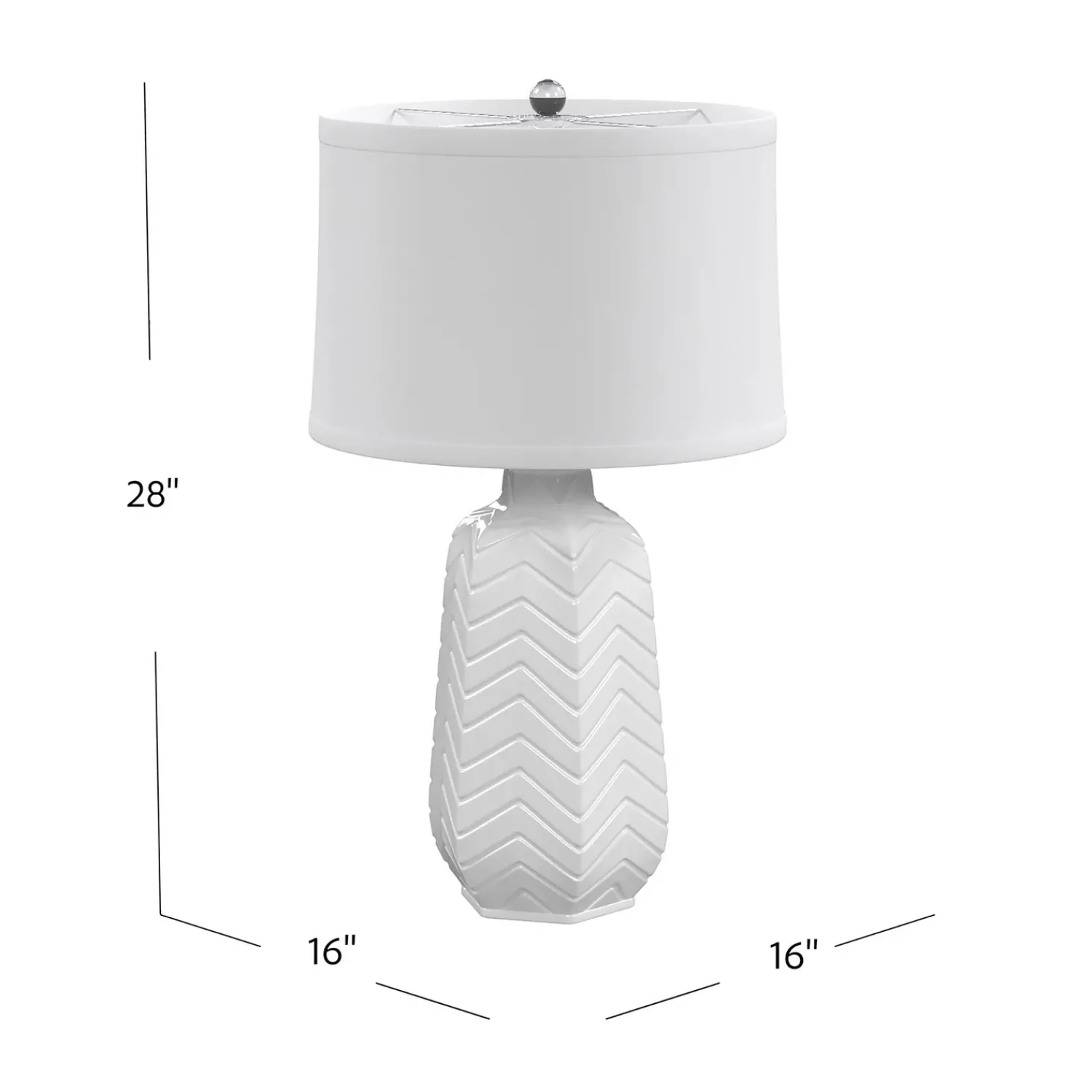 Plow & Hearth Lamps & Lighting>Pristine White Table Lamp