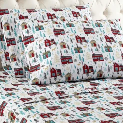 Plow & Hearth Sheets>Queen Cabins Sheet Set