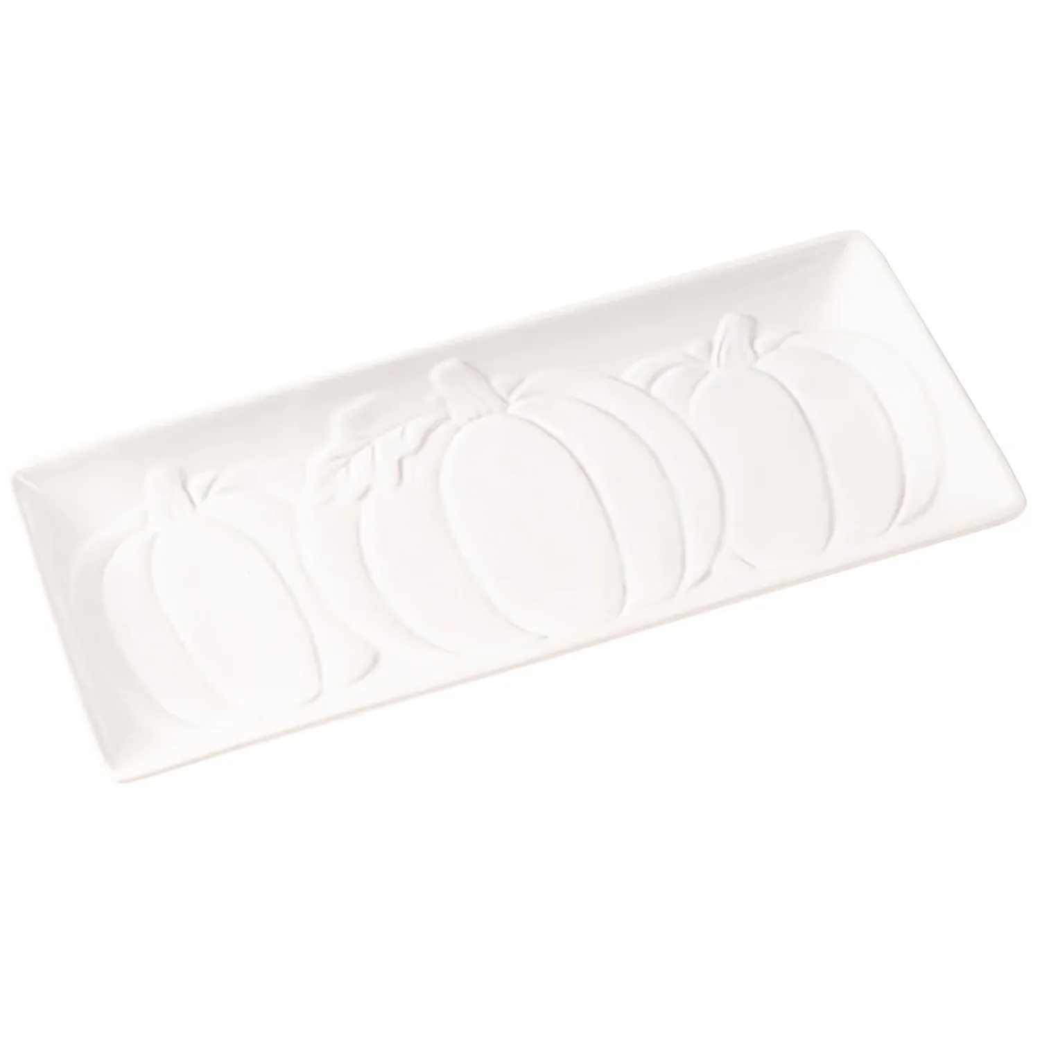 Plow & Hearth Serveware>14" Ceramic Serving Tray & Spreader, Forest Finds