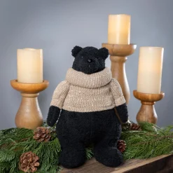 Plow & Hearth Decorative Accents>11.5" Fabric Bear Table Decor
