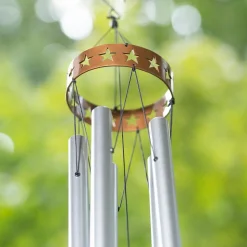 Plow & Hearth Wind Chimes & Mobiles|Memorial & Garden Plaques>30" H Memorial Veterans Windchime