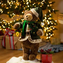 Plow & Hearth Decorative Accents>26" LED Dancing Black Bear with Music