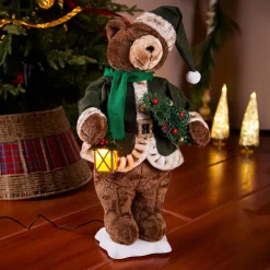 Plow & Hearth Decorative Accents>26" LED Dancing Black Bear with Music
