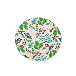 Plow & Hearth Plates & Platters>11" Melamine Dinner Plate, Holiday Greenhouse