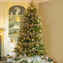 Plow & Hearth Lighted Trees & Garlands>7'3" Sussex Fir Christmas Tree with Warm White and Color-Changing LEDs