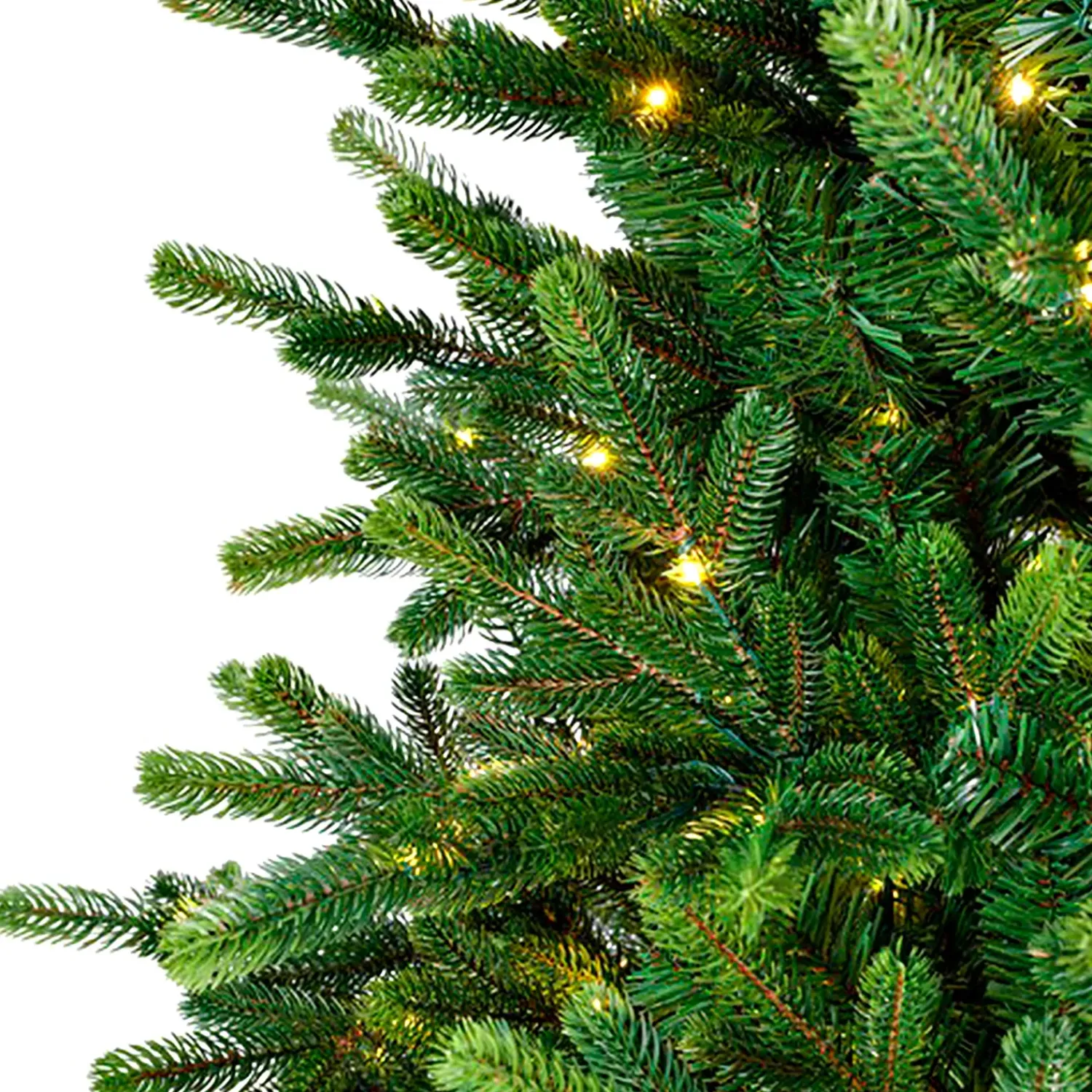 Plow & Hearth Lighted Trees & Garlands>7'3" Sussex Fir Christmas Tree with Warm White and Color-Changing LEDs
