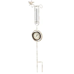 Plow & Hearth Garden Stakes>36" Thermometer and Rain Gauge Stake