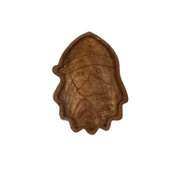 Plow & Hearth Serveware>12" Wood Santa Server