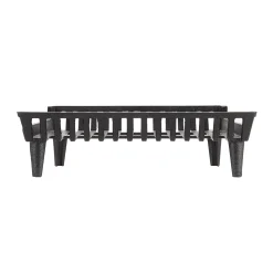 Plow & Hearth Fireplace Grates & Firebacks>24"Flat Bottom Fireplace Grate