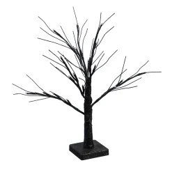 Plow & Hearth Decorative Accents|Lighted Trees & Garlands>19"H LED Halloween Glittered Tree