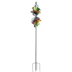 Plow & Hearth Wind Spinners>90"H Wind Spinner, Floral Lemniscate