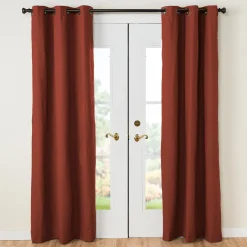 Plow & Hearth Curtain Panels>84"L Double-Width Thermalogic Energy Efficient Insulated Solid Grommet-Top Curtain Pair