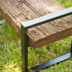 Plow & Hearth Outdoor Benches>Reclaimed Wood And Iron Outdoor Bench