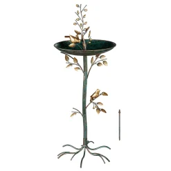 Plow & Hearth Birdbaths>Recycled Metal Sapling Birdbath