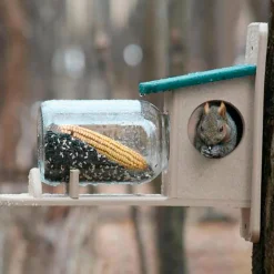 Plow & Hearth Bird Feeders|Wildlife Housing>Recycled Plastic Corn Jar Squirrel Feeder