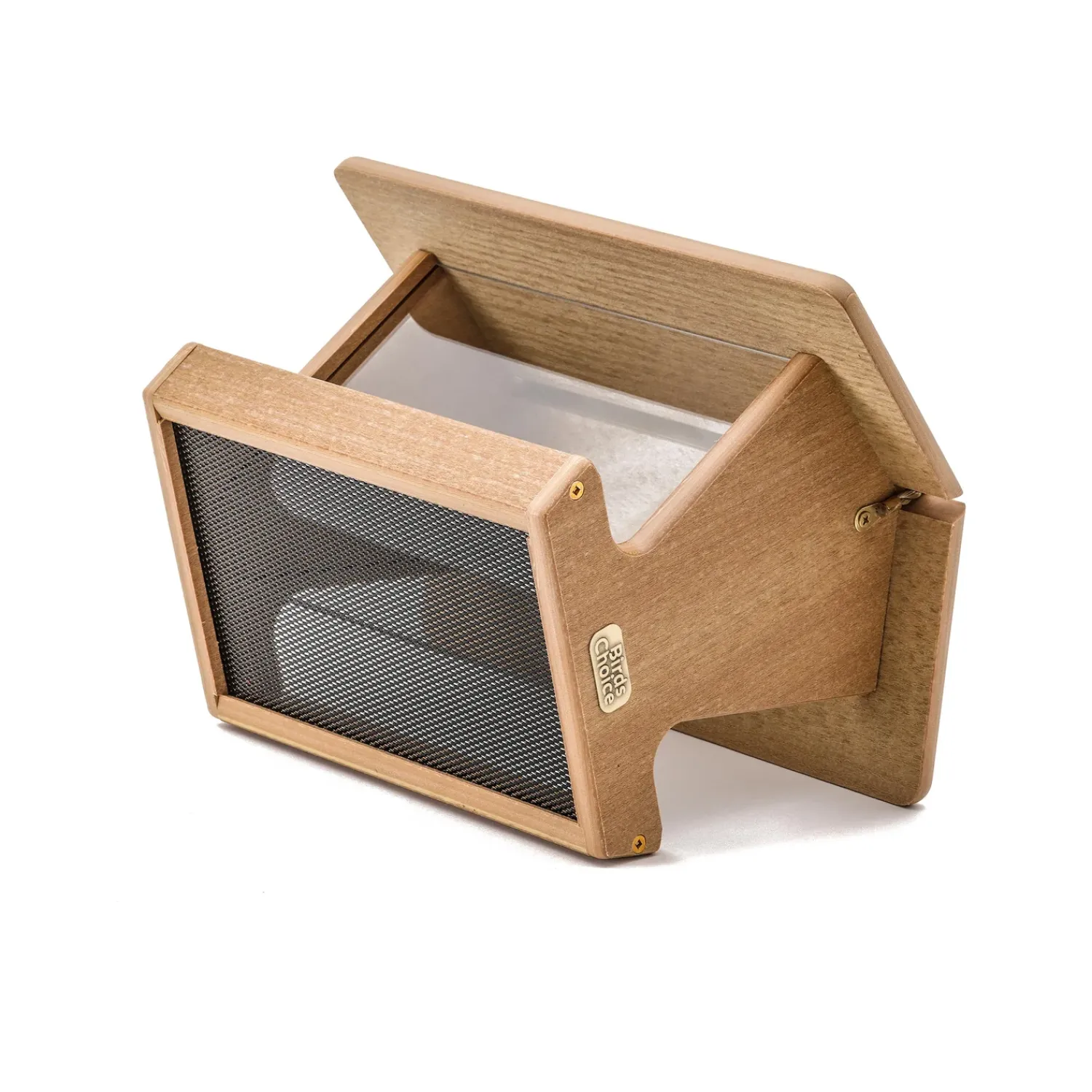 Plow & Hearth Bird Feeders>Recycled Poly-Lumber Hopper-Style Bird Feeder