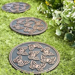 Plow & Hearth Pathways & Stepping Stones>Recycled Rubber Stepping Stones, Set of 3
