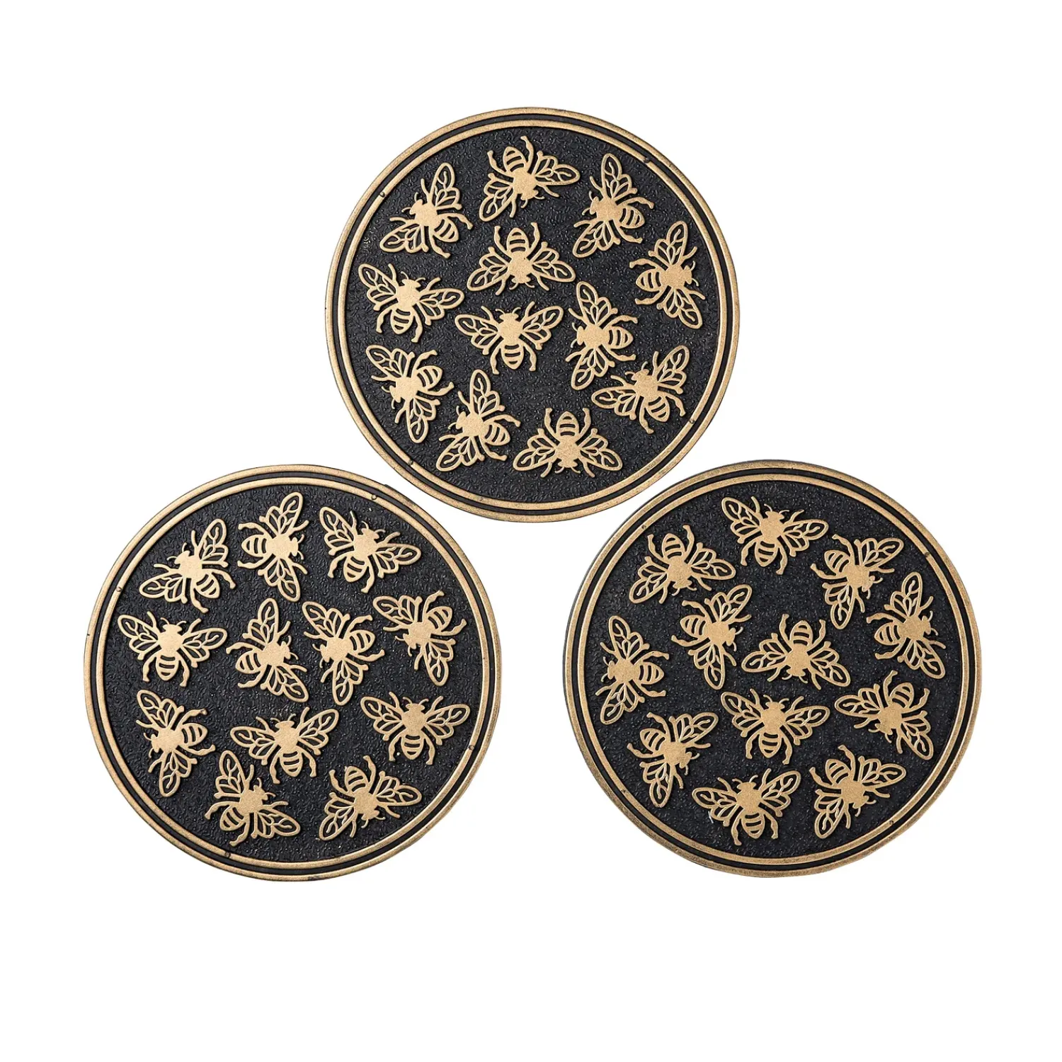 Plow & Hearth Pathways & Stepping Stones>Recycled Rubber Stepping Stones, Set of 3