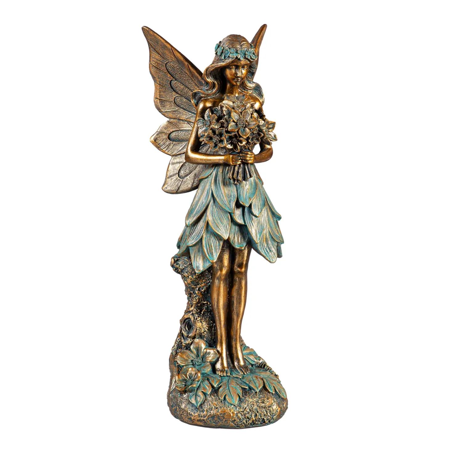 Plow & Hearth Garden Statues>Resin Brilliant Fairy Statue, 14"H