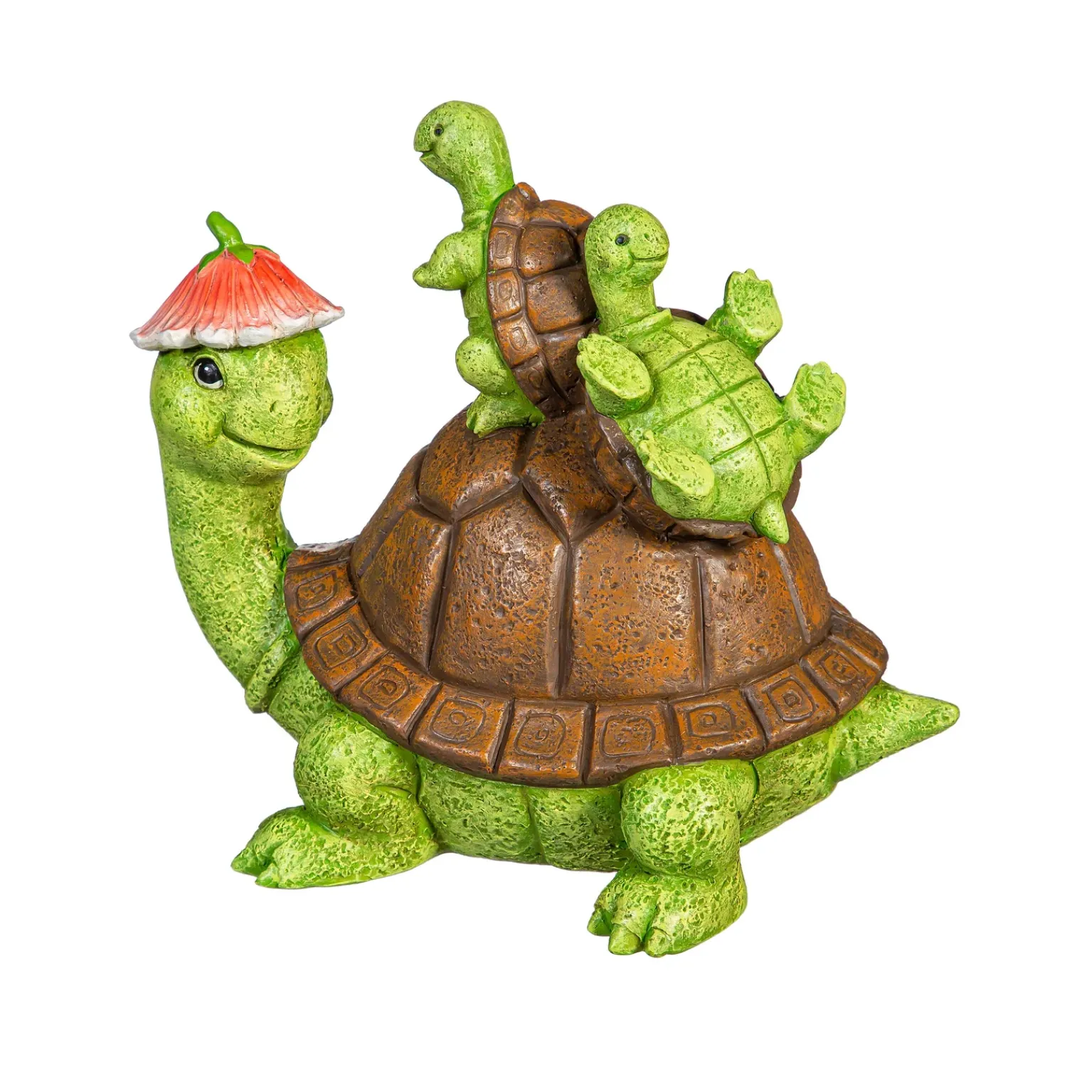 Plow & Hearth Garden Statues>Resin Turtle With Kids Statue, 7"H