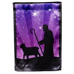 Plow & Hearth Garden Flags>Reversible Nativity Lustre Garden Flag