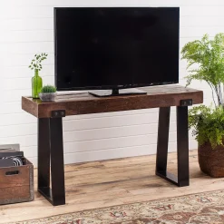 Plow & Hearth Accent Tables>Richland Indoor/Outdoor Reclaimed Wood Console Table