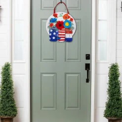 Plow & Hearth Fabric Door Hangers>RWB Jars Door Décor
