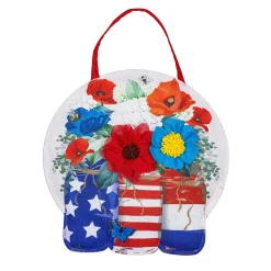 Plow & Hearth Fabric Door Hangers>RWB Jars Door Décor