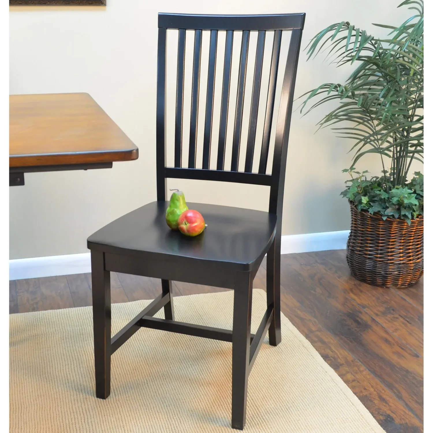 Plow & Hearth Chairs & Rockers|Rockers & Gliders>Schoolhouse Antiqued Hardwood Slat Back Chair