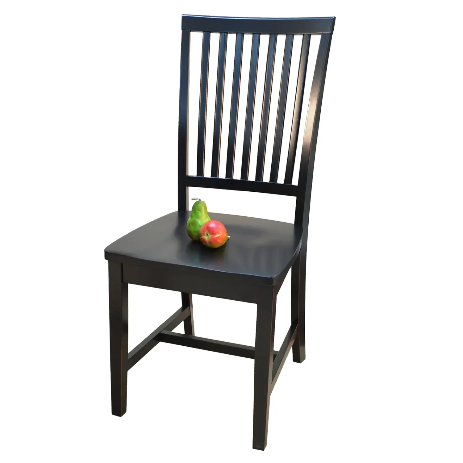 Plow & Hearth Chairs & Rockers|Rockers & Gliders>Schoolhouse Antiqued Hardwood Slat Back Chair
