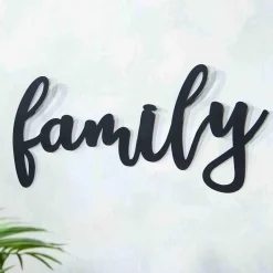 Plow & Hearth Wall Art>Script-Style Family Sign
