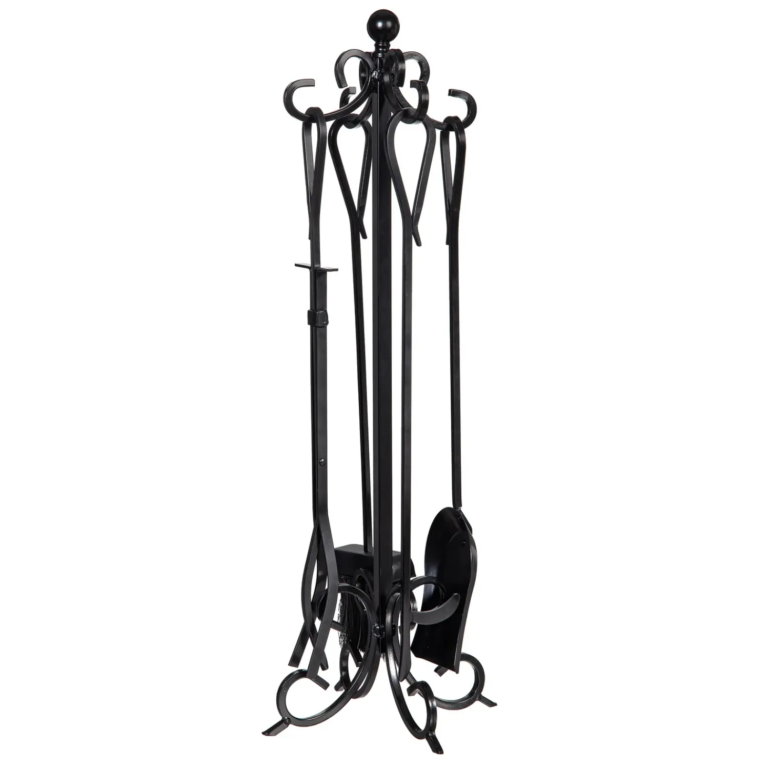 Plow & Hearth Fireplace Tool Sets>Scroll 5 Piece Fireplace Toolset