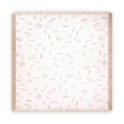 Plow & Hearth Throws & Blankets>Seashell Tapestry Throw Beige