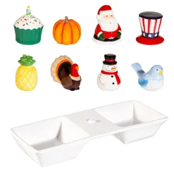 Plow & Hearth Serveware>Serving Tray with Interchangeable Seasonal Pieces
